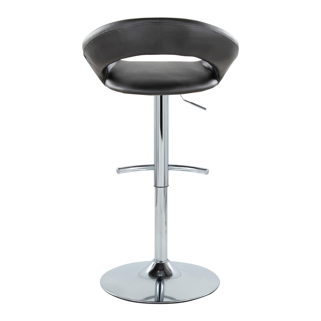 Posh - Contemporary Adjustable Barstool With Swivel (Set of 2)