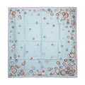 Chopard Happy Spirit Sky Blue Organic Silk Twill Womens Foulard Scarf 95002-0683