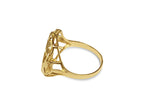 Fancy Ladies Solid White/Yellow/Rose Gold Handmade Coin Ring , Chinese Panda Bear Coin ,
