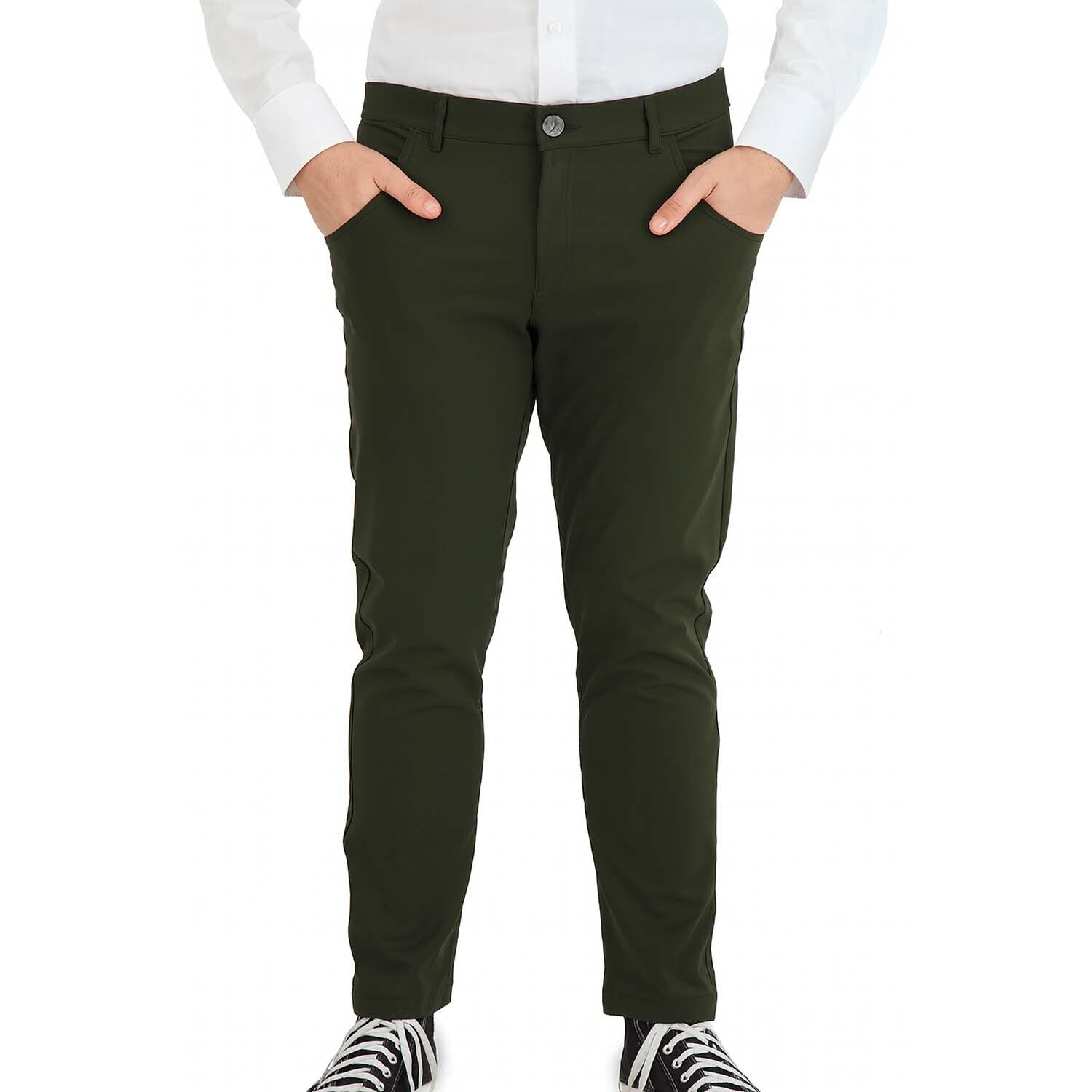Casual 5-Pocket All Day Tech Stretch Pant // Olive