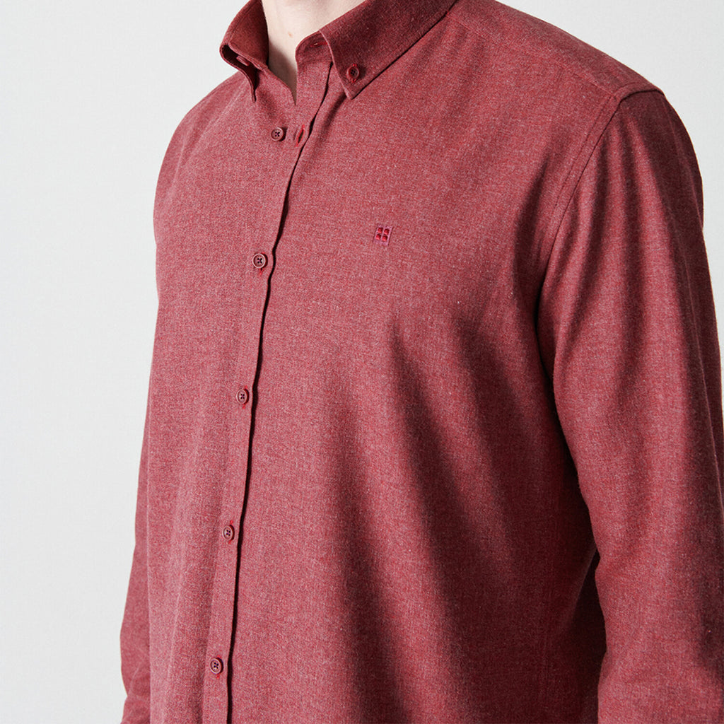 Button-Up Shirt // Claret Red