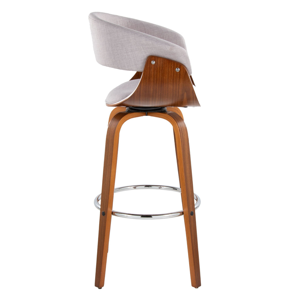 Vintage Mod - Mid Century Modern Fixed Height Barstool