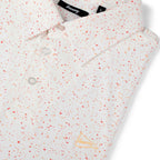 The Heatin Up Splatter Polo // White