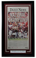 Starkville Daily News Newspaper Mississippi State 2021 World Series Framed CWS