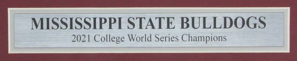 Starkville Daily News Newspaper Mississippi State 2021 World Series Framed CWS