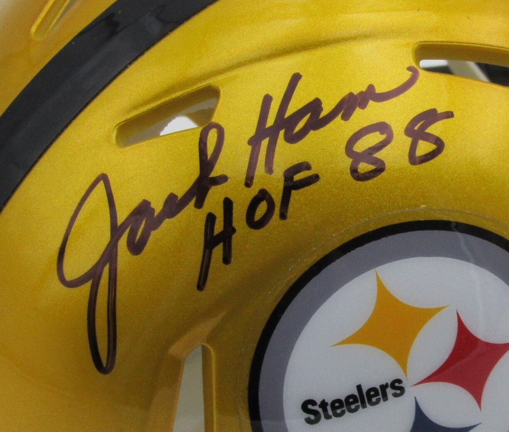 Jack Ham HOF Autographed Flash Mini Football Helmet Steelers PROVA
