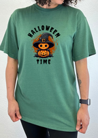 Halloween Time Unisex Bamboo Viscose/Organic Cotton Short Sleeve Graphic T-Shirt