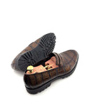 Maurice Malibu Custom Made Alligator Loafer - Brown