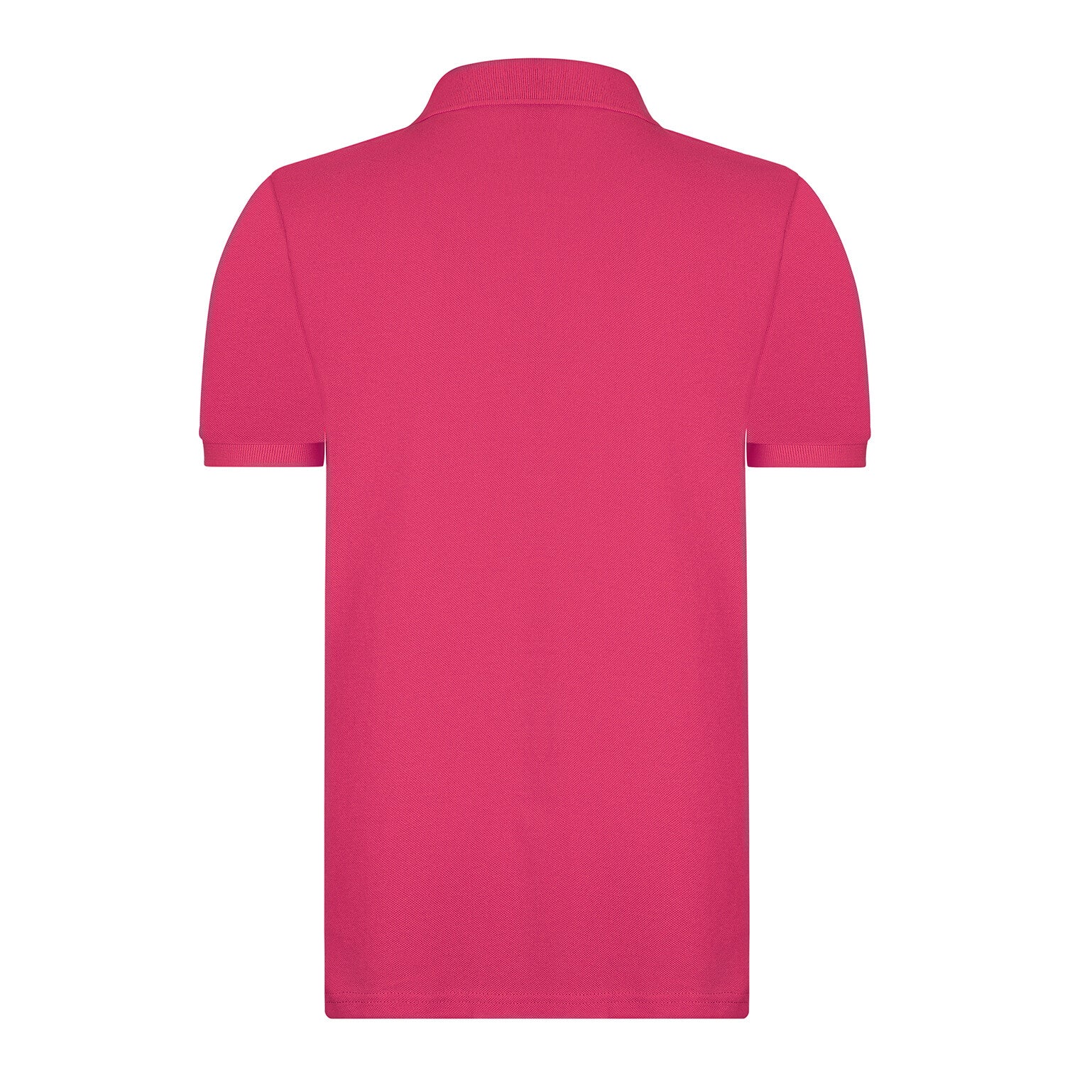 Solid Short Sleeve Polo Shirt // Magenta
