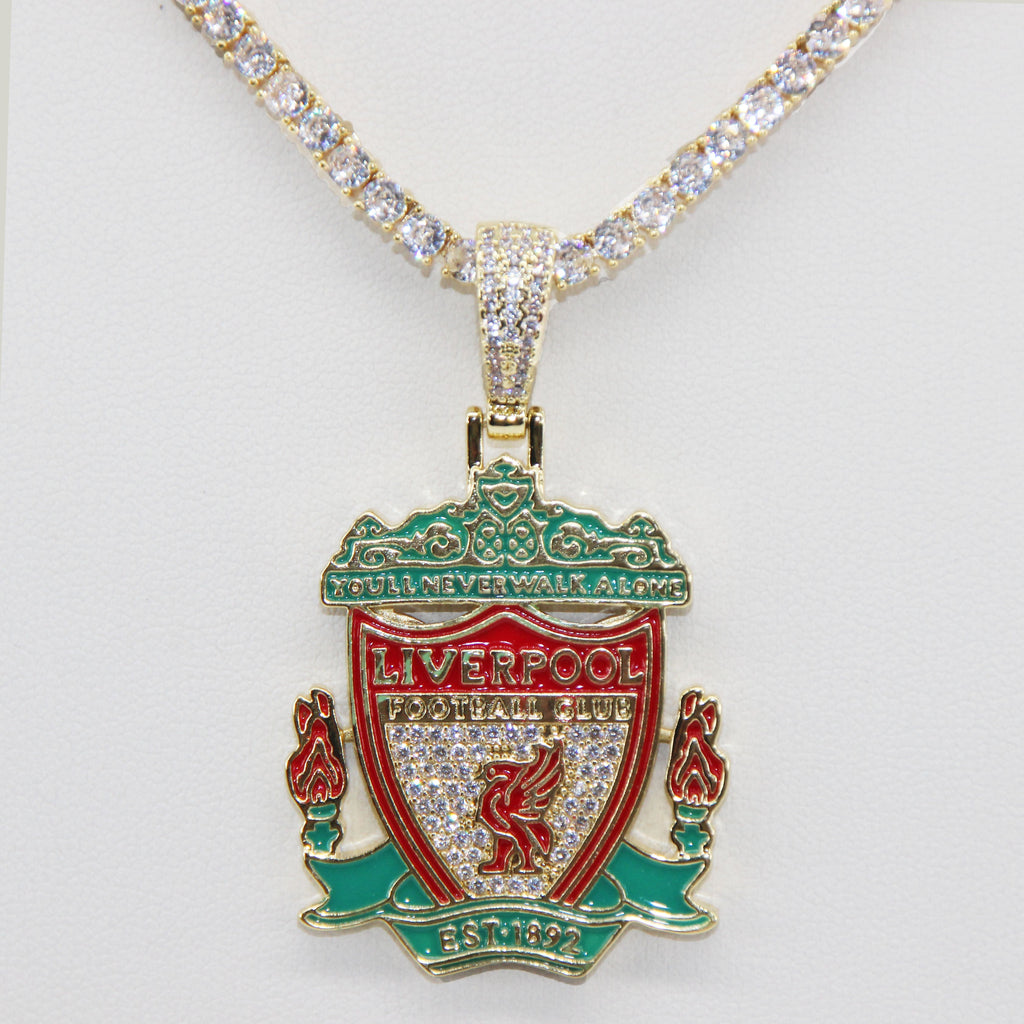 Liverpool Football Club Necklace – LFC Crest Pendant Jewelry Gift for Fans