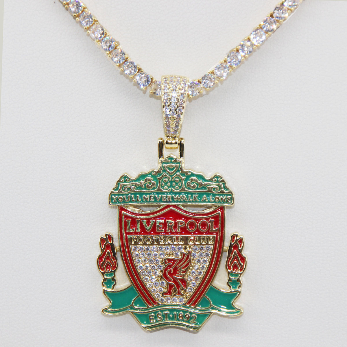 Liverpool Football Club Necklace – LFC Crest Pendant Jewelry Gift for Fans