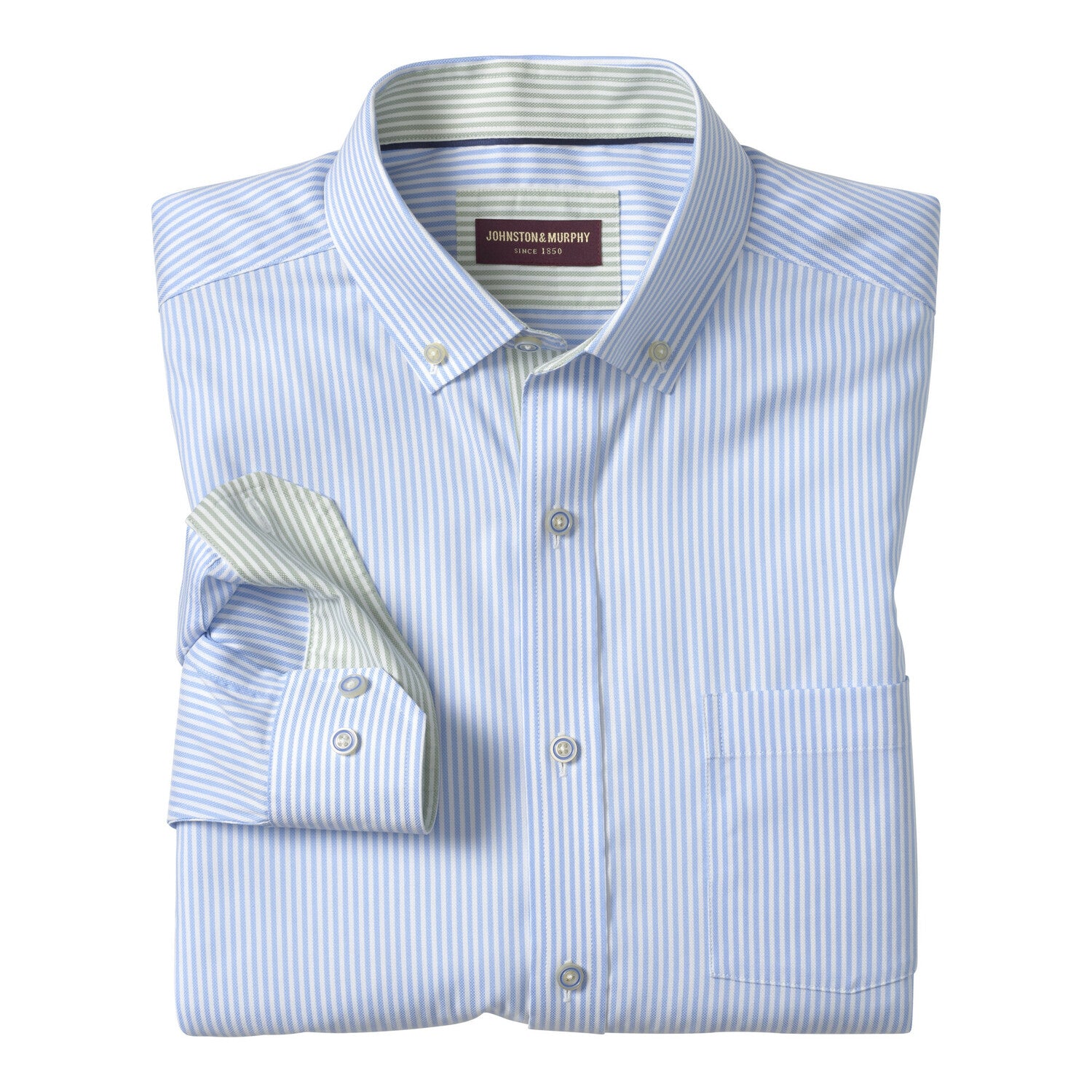 Ovation Non-Iron Oxford Shirt // Blue Striped Oxford