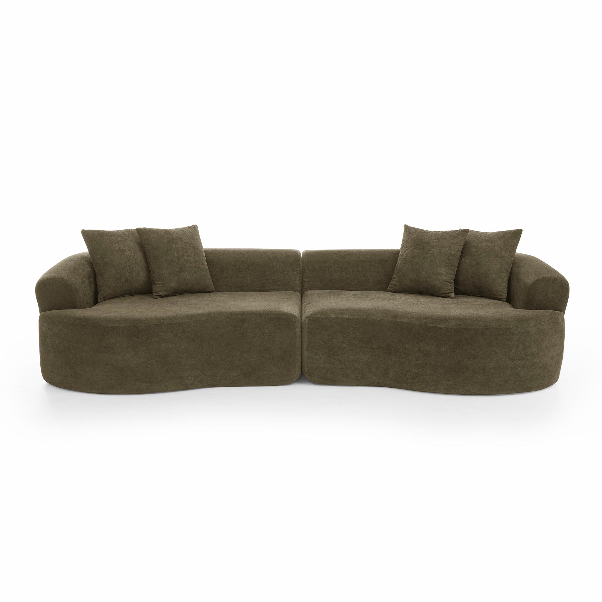 4 Seater Curved Cloud Sectional Sofa