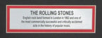 The Rolling Stones 11x14 B/W Photo with Laser Engraved Signatures Framed 165823