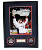 Alexander Ovechkin Capitals 2018 Stanley Cup Champs Dual Puck Shadowbox 138669