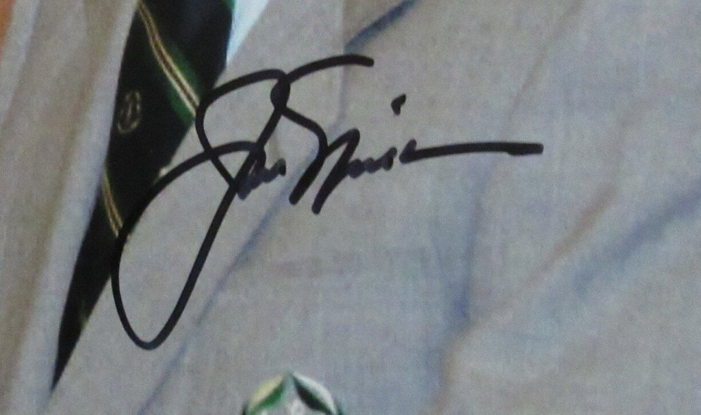 Jack Nicklaus Autographed 11x14 Photo with Tiger Woods PGA Champ JSA