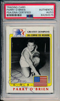 Parry O'Brien Olympic Champ Signed/Auto 1983 G/O Card #32 PSA/DNA 156715