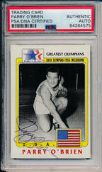 Parry O'Brien Olympic Champ Signed/Auto 1983 G/O Card #32 PSA/DNA 156715