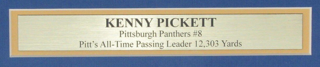 Kenny Pickett Autographed 16x20 Photo University of Pittsburgh Framed Beckett