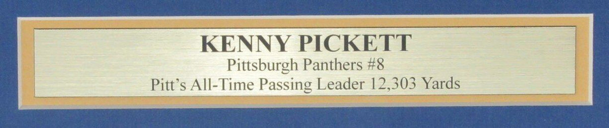 Kenny Pickett Autographed 16x20 Photo University of Pittsburgh Framed Beckett