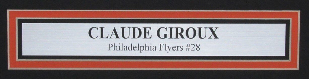 Claude Giroux Autographed 16x20 Photo Hit Sidney Crosby  Flyers Framed PSA/DNA