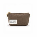 Lucy Mini Zipper Pouch | Chocolate Washed Canvas