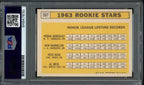 1963 Topps Pete Rose 537 "REPRINT" Rookie Card Signed Reds PSA/DNA 176901