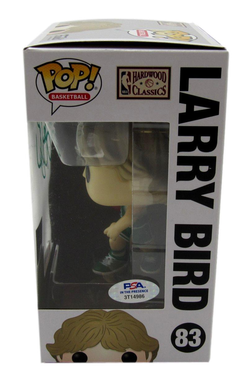 Larry Bird HOF Autographed Funko Pop! Figurine #83 Celtics PSA/DNA 179140