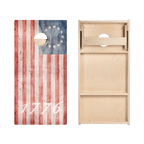 1776 American Flag Star Cornhole Boards