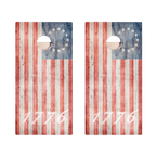 1776 American Flag Star Cornhole Boards