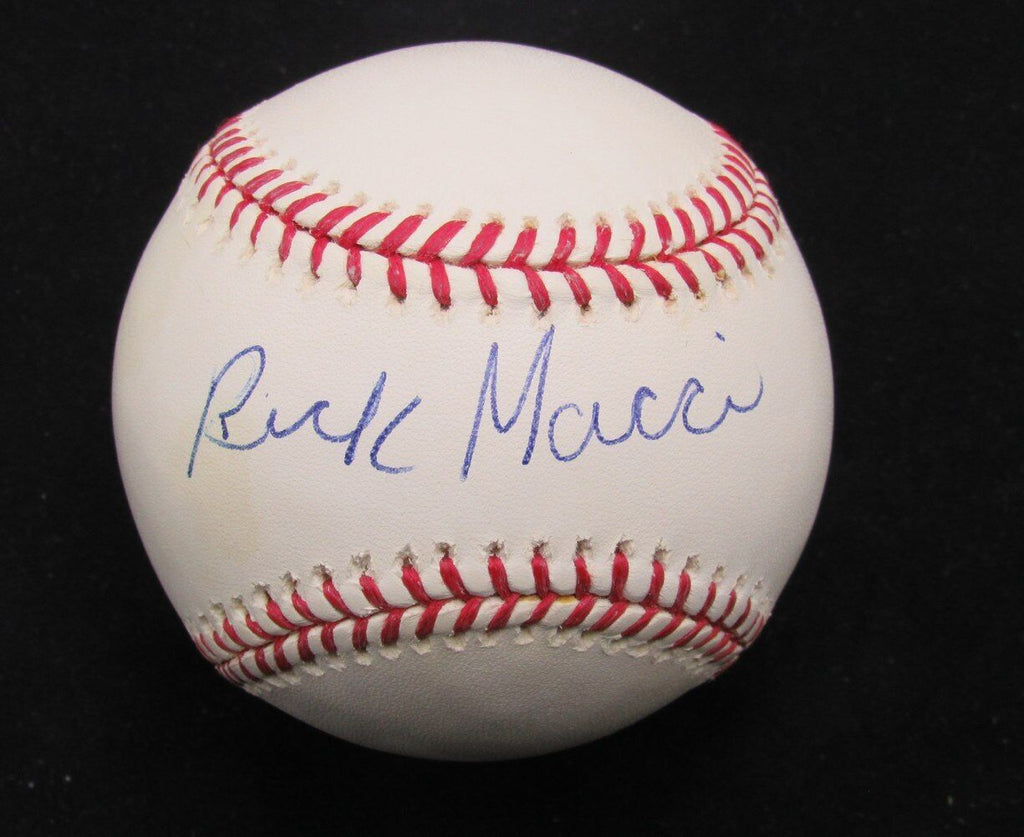 Rick Macci Autographed OML Baseball Tennis Coach