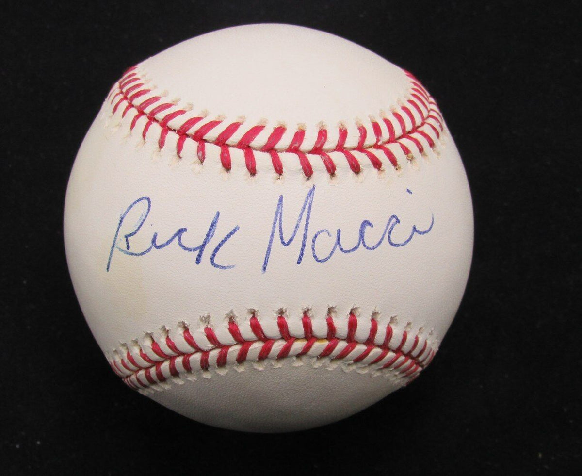 Rick Macci Autographed OML Baseball Tennis Coach