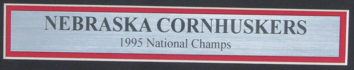 Nebraska 1995 National Champs The Lincoln Journal-Star Newspaper Framed 157879