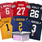 College Autographed/Signed Football Jersey Mystery Box with PSA JSA or Beckett COA
