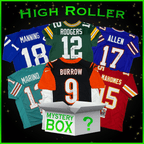 High Roller Autographed/Signed Football Jersey Mystery Box with PSA JSA or Beckett COA