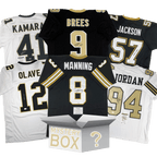 Autographed/Signed New Orleans Football Jersey Mystery Box with PSA JSA or Beckett COA