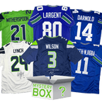 Autographed/Signed Seattle Football Jersey Mystery Box with PSA JSA or Beckett COA