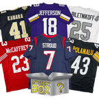 Autographed/Signed Football SILVER Series 3 Jersey Mystery Box with PSA JSA or Beckett COA