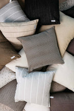 Jolie Textured Slub Stripe Pillow - 3 Sizes