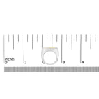 14K Yellow Gold Plated Sterling Silver Diamond Accent Infinity Ring