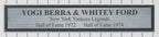 Yogi Berra/Whitey Ford HOF Yankees Dual-Signed 8x10 Photo Framed PSA/DNA 167404