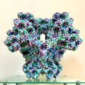 Modern Art Mirrored Forms Evolved Cube Paper Sculpture
