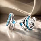 925 Sterling Silver High Quality Turquoise Earrings
