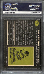 Jack Pardee Signed 1969 Topps Card #12 Los Angeles Rams PSA/DNA 185957