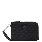 Wanderlust Quilted Fabric Double Zip Wristlet - 18003