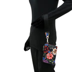 Wanderlust Quilted Fabric Double Zip Wristlet - 18003