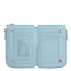Wanderlust Quilted Fabric Double Zip Wristlet - 18003