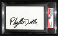 Phyllis Diller Signed 3x5 Index Card Stand-up Comedian PSA/DNA 184374