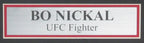 Bo Nickal Autographed UFC Fight Glove Penn State Framed JSA 183646