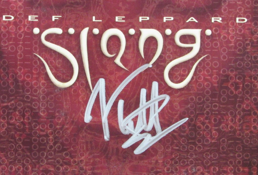 Joe Elliott Autographed CD Cover "Slang" Def Leppard JSA